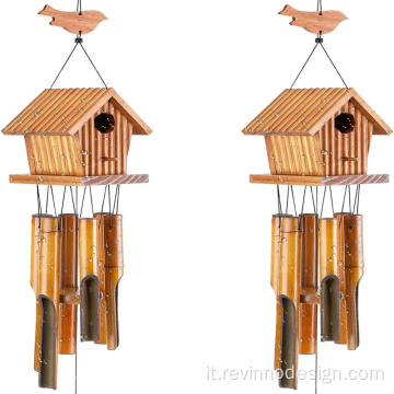 Birdhouse Wind Chimes per giardinaggio di decorazioni da giardino all&#39;aperto